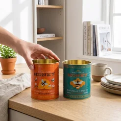Rex London Metaldåser - Wildflower Honey Medium. Sæt med 2 stk