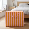 Rex London - Opbevaringspose til dyner - Striber Pink/Orange