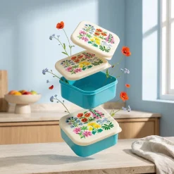 Rex London Snack Boxes. Sæt med 3 stk. WildFlowers
