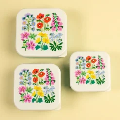 Rex London Snack Boxes. Sæt med 3 stk. WildFlowers