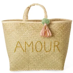 RICE Raffia taske - Amour