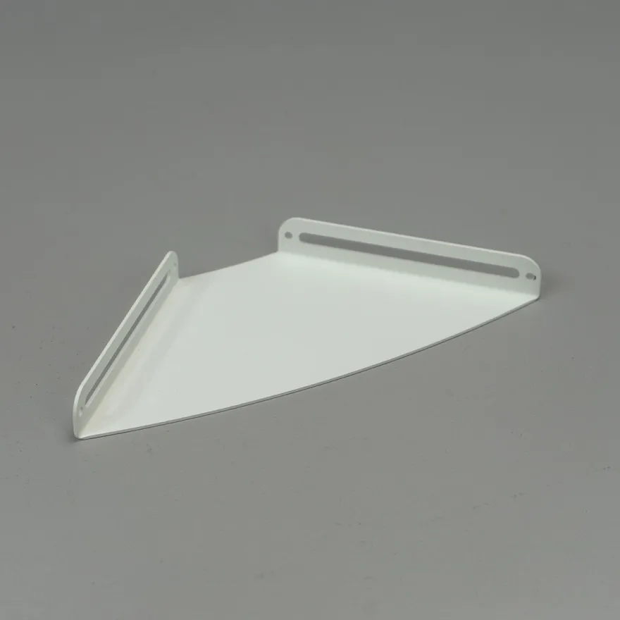 SECTOR Hjørnehylde i metal - Hvid - Small 17 cm