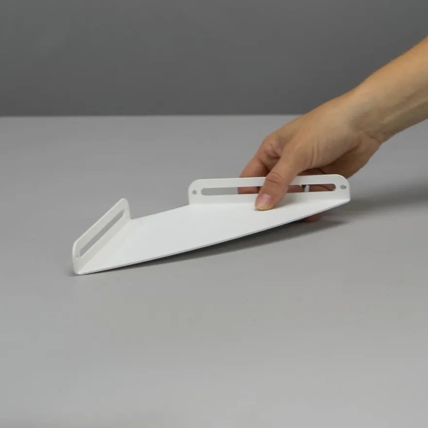 SECTOR Hjørnehylde i metal - Hvid - Small 17 cm