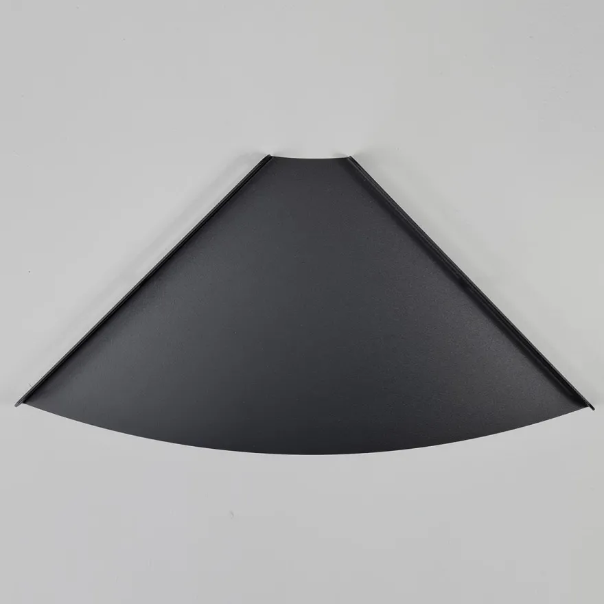 SECTOR Hjørnehylde i metal - Sort - Large 30 cm