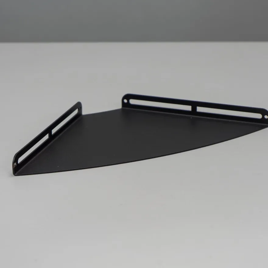 SECTOR Hjørnehylde i metal - Sort - Medium 24 cm