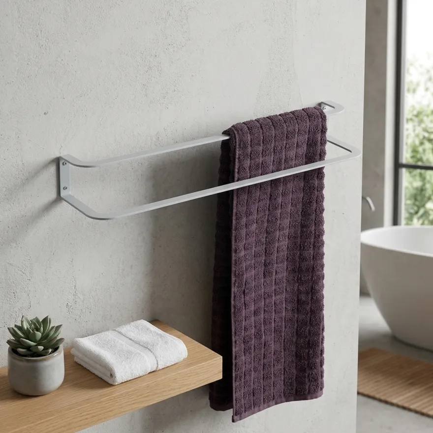 Sector Håndklædeholder til væggen - Grå 60 cm