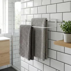Sector Håndklædeholder til væggen - Hvid 60 cm