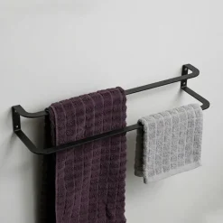 Sector Håndklædeholder til væggen - Sort 60 cm