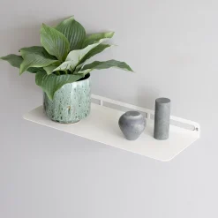 SECTOR hylde i metal - 40x15 cm. Hvid