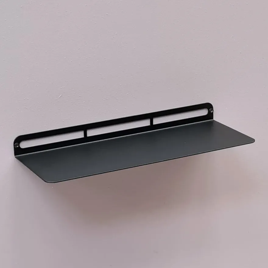 SECTOR hylde i metal - 40x15 cm. Sort