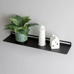 SECTOR hylde i metal - 60x15 cm. Sort