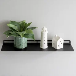 SECTOR hylde i metal - 60x15 cm. Sort