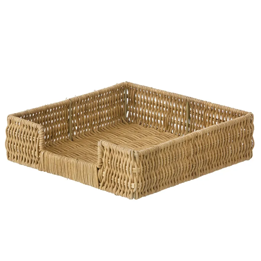 Servietholder i Rattan 22x22cm. Fra Bungalow
