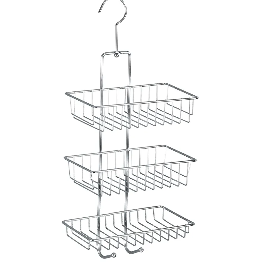 Shower caddy med 3 hylder - Nivala med krog