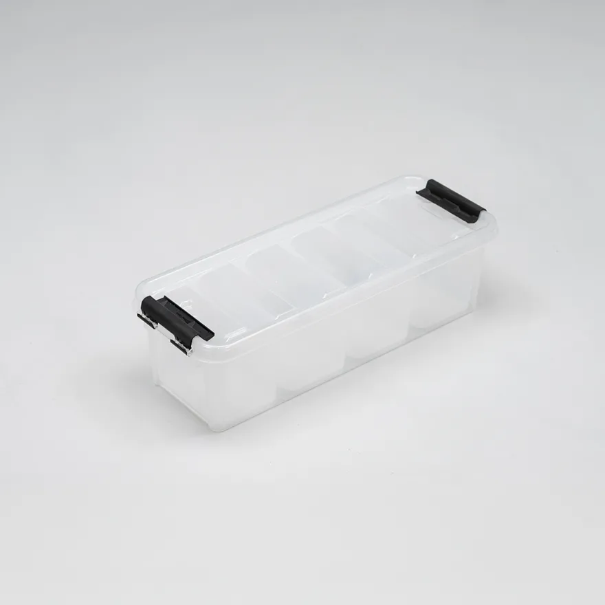 SmartStore Classic - Str. 4 med indsatser - Plastikkasse med låg