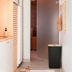 Smartstore Collect 53 liters plastbeholder med låg - Sort