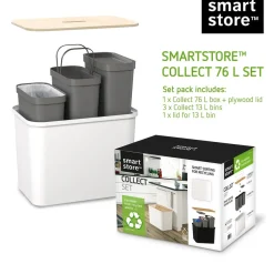 Smartstore Collect Set Giftbox til affaldssortering - Hvid