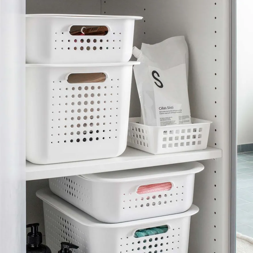 Smartstore Emma Mini Opbevaringskurv - Basket 1 - Hvid
