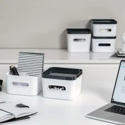 SmartStore Plastkasse OLIVIA SQUARE M - HVID