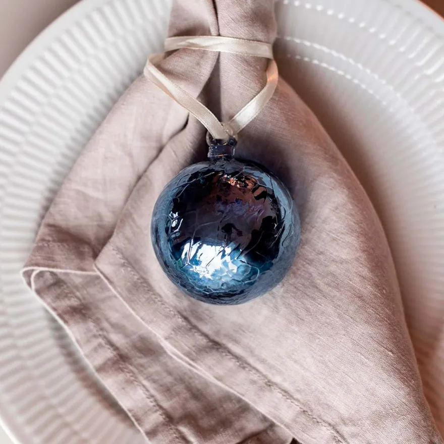 Specktrum dekorations glaskugle - Unika - Midnight Blue