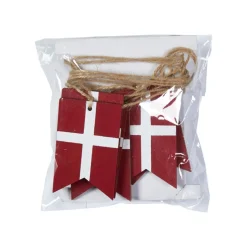 Speedtsberg Flagranke i træ med 12 flag, 165 cm
