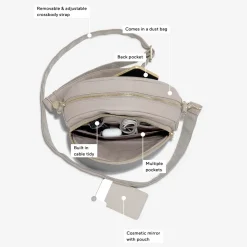 Stackers Cross Body Bag - Taupe