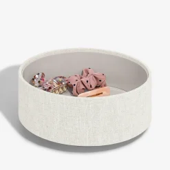Stackers Moon Rotating Caddy, Oatmeal & Linen