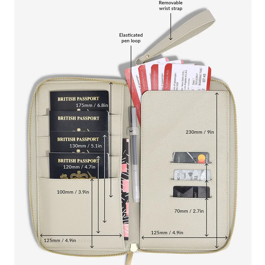 Stackers Passport holder til hele familien - Linen