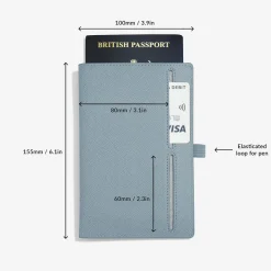 Stackers Passport Sleeve - Til Pas - Dusky Blue