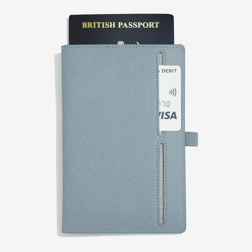 Stackers Passport Sleeve - Til Pas - Dusky Blue