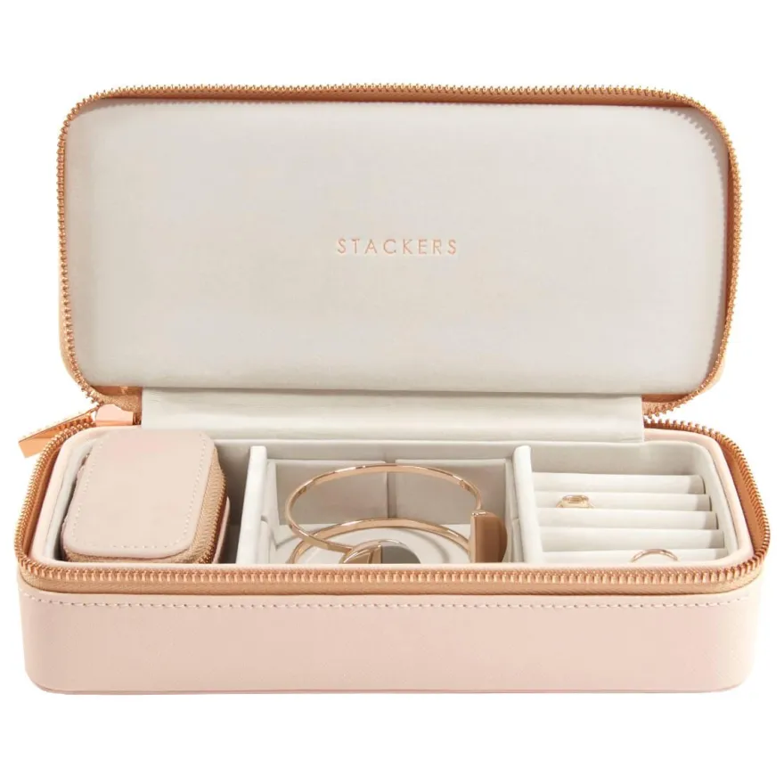 Stackers Rejsesmykkeskrin - LARGE, Blush Pink