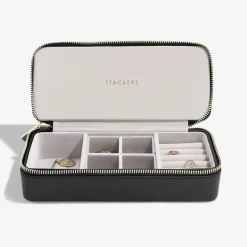 Stackers Rejsesmykkeskrin - LARGE, Sort