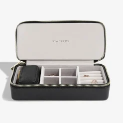 Stackers Rejsesmykkeskrin - LARGE, Sort