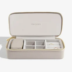 Stackers Rejsesmykkeskrin - LARGE, Taupe