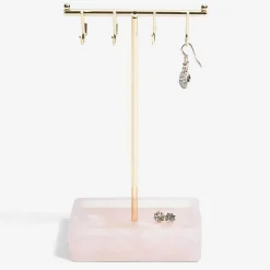 Stackers smykkeholder - Bar, Rosa Quartz
