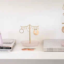 Stackers smykkeholder - Mini Eyelashes, Rosa Quartz
