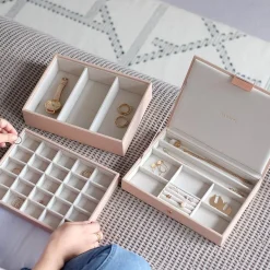 Stackers smykkeskrin - CLASSIC, Blush Pink sæt af 3 stk.