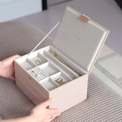 Stackers smykkeskrin - CLASSIC, Blush Pink sæt af 3 stk.