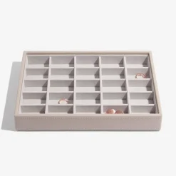 Stackers smykkeskrin - CLASSIC, Taupe sæt af 4 stk.
