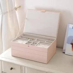 Stackers smykkeskrin - SUPERSIZE, Blush Pink - sæt af 3 stk.