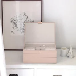 Stackers smykkeskrin - SUPERSIZE, Blush Pink - sæt af 3 stk.