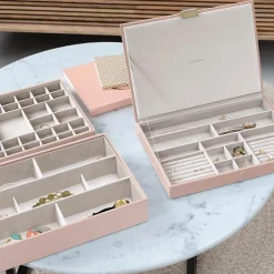 Stackers smykkeskrin - SUPERSIZE, Blush Pink - sæt af 3 stk.