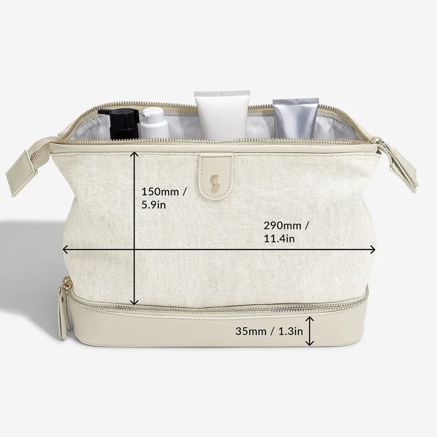 Stackers Toilet- og Kosmetiktaske - Linen, canvas