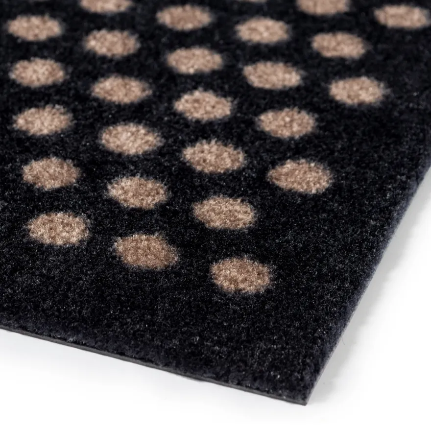 Tica Smudsmåtte - 110x200 cm. Dot Sort/Sand