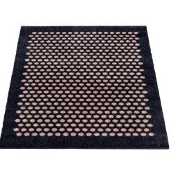 Tica Smudsmåtte - 60x90 cm. - Dots. Sort/Sand