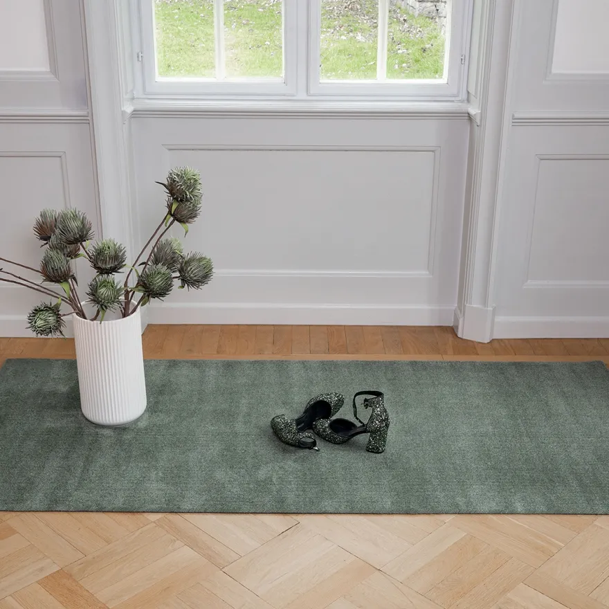 Tica Smudsmåtte - 90x200 cm. Dusty Green - Unicolor
