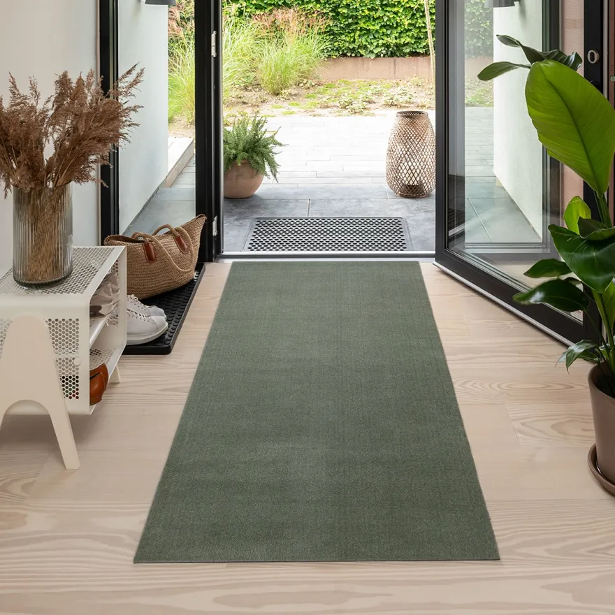 Tica Smudsmåtte - 90x200 cm. Dusty Green - Unicolor