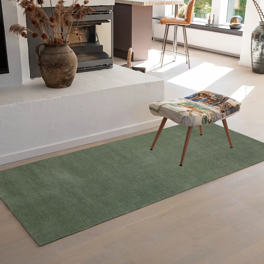 Tica Smudsmåtte - 90x200 cm. Dusty Green - Unicolor