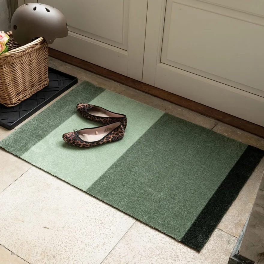 Tica smudsmåtte 60x90 cm. Grønne Striber