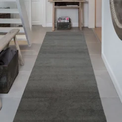 Tica Smudsmåtte - 100x300 cm. STEELGREY - Unicolor